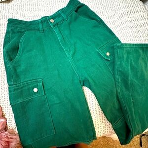 CIDER green cargo jeans